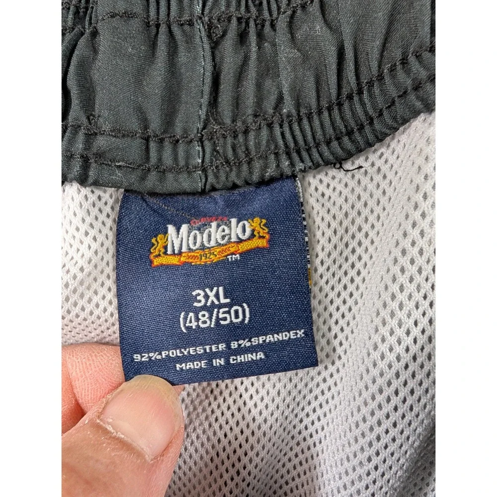 Modelo Especial Mens Swim Trunks 3XL 48/50 Black‎ Gold Beer Graphic Board Shorts